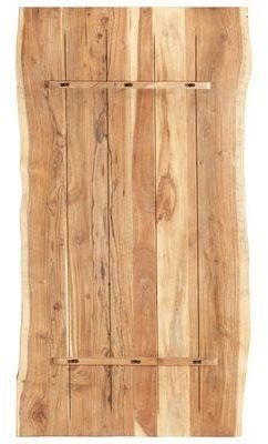 Table Top Table Top Solid Acacia Wood 120 × (50-60) × 3.8cm Bottom side
