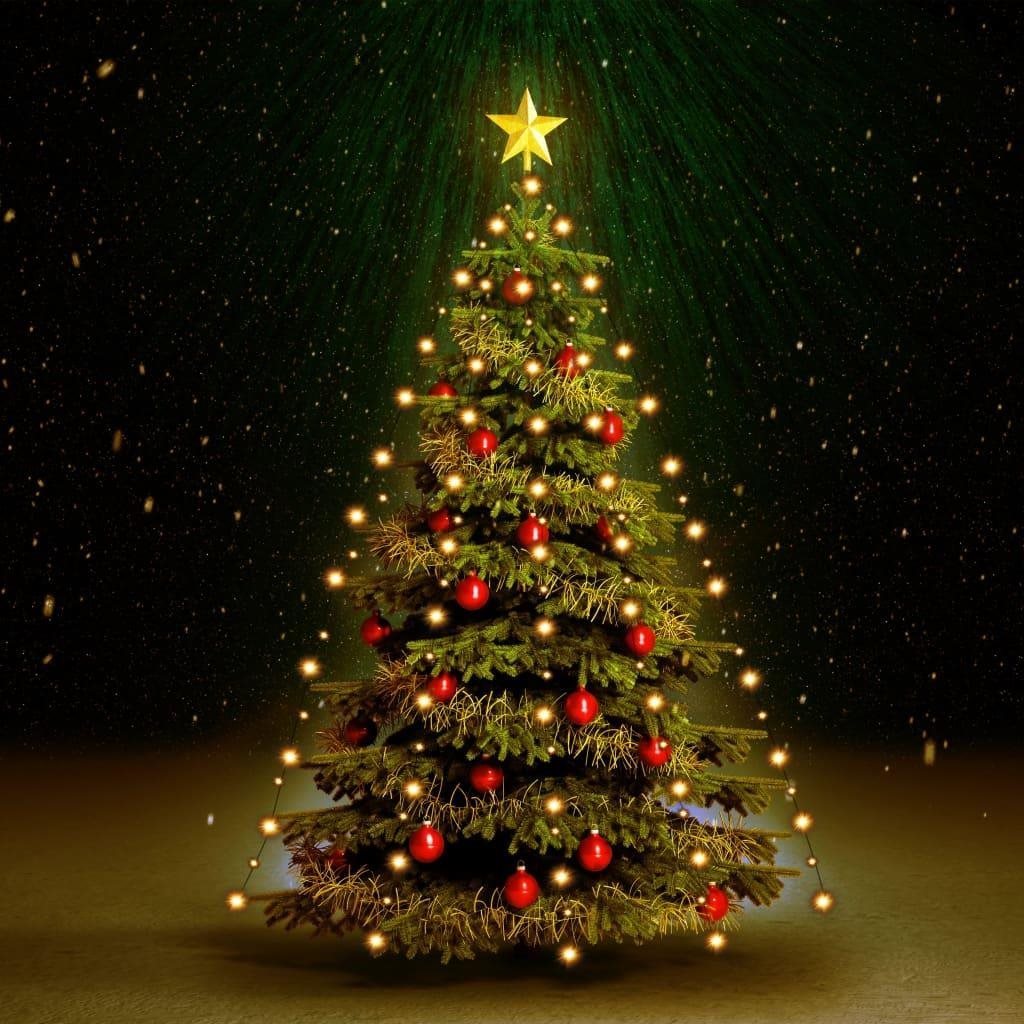Světelný řetěz Světelná síť na vánoční stromek se 150 LED diodami IP44 150 cm Lifestyle