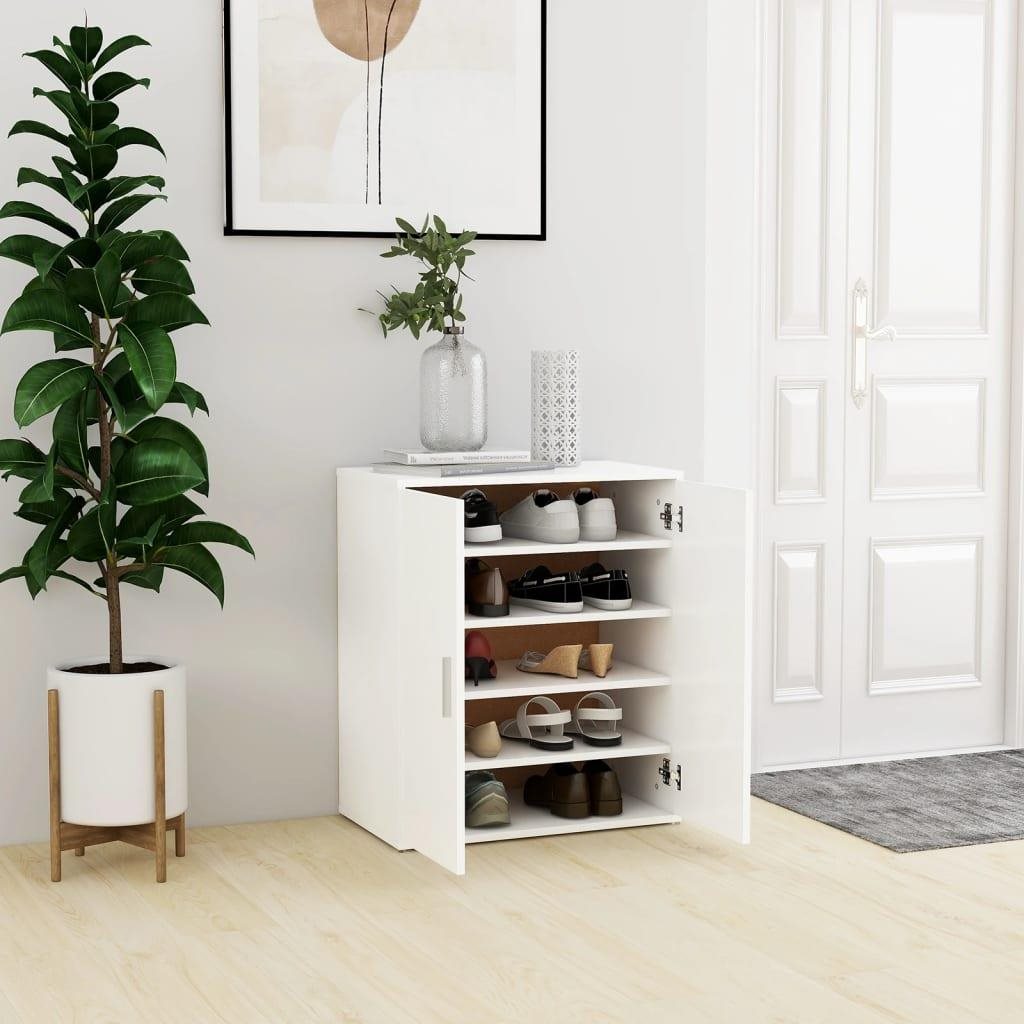 Shoe Rack Shoe rack white 60 x 35 x 70 cm chipboard, 808918 ...