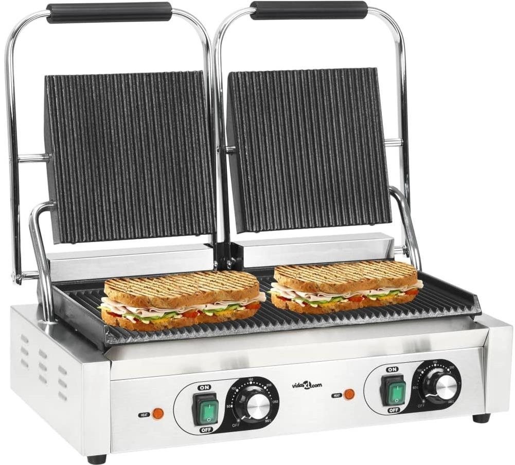 Electric Grill SHUMEE Double Panini Grill Grooved 3600 W Lifestyle