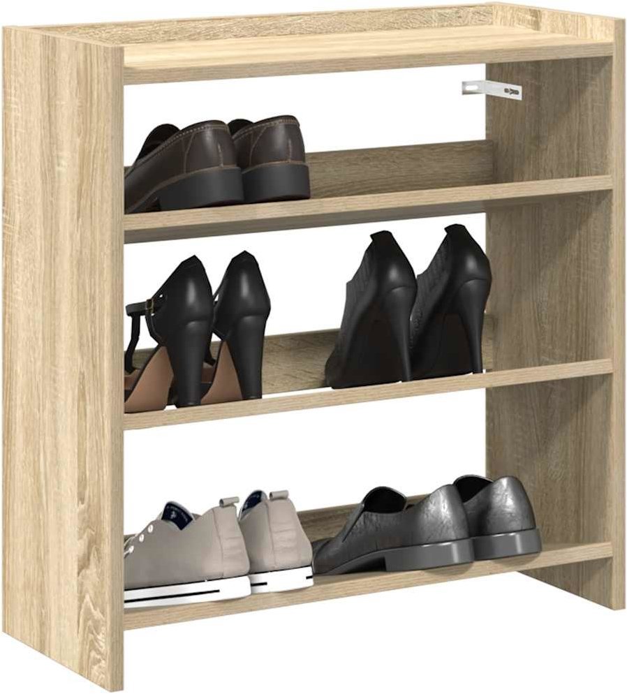 Shoe Rack Shumee Shoe rack 60 × 25 × 62 cm sonoma oak ...