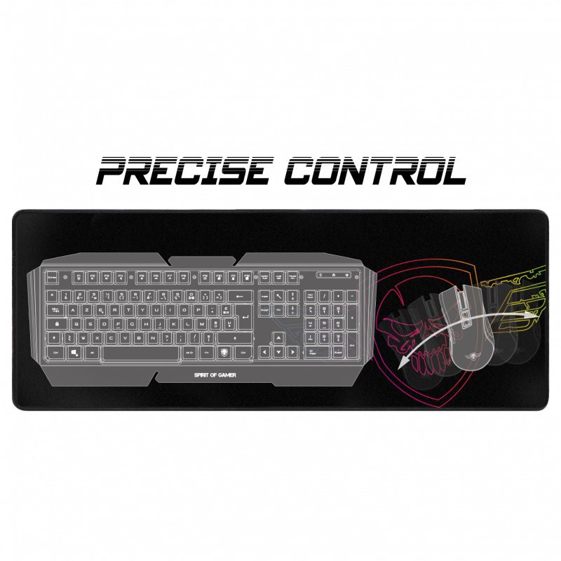 Mouse Pad Spirit of Gamer Darkskull Ultra King Size Fekete ...