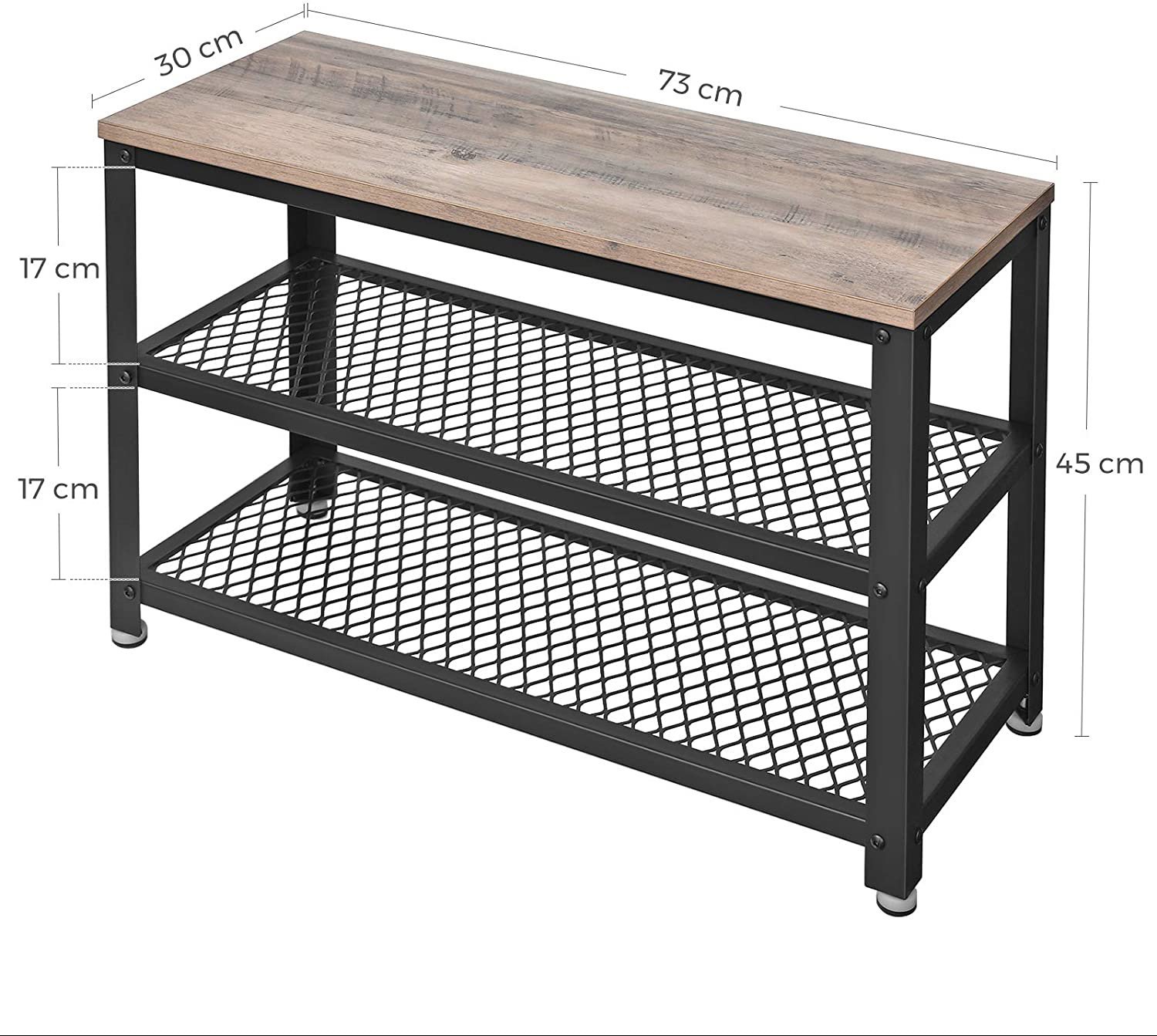 Shoe Rack Songmics Vasagle Leggy black/beige ...