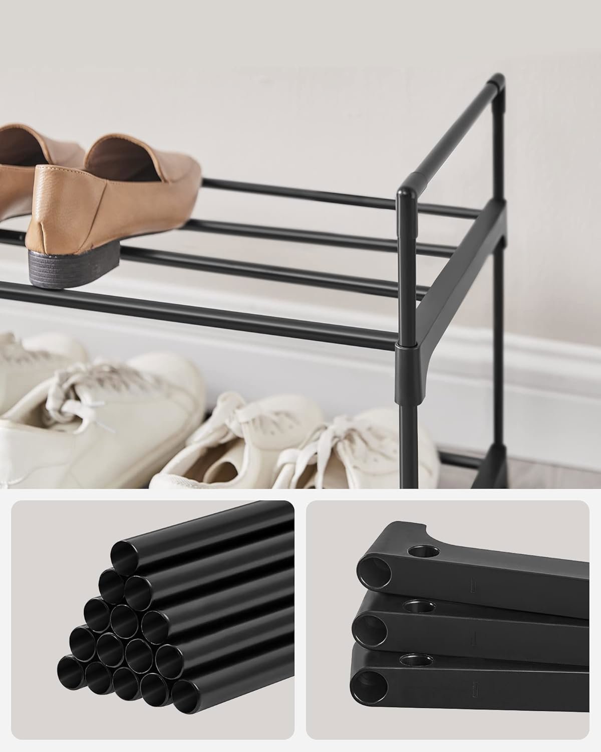 Shoe Rack Songmics Clarna 92 cm black II ...