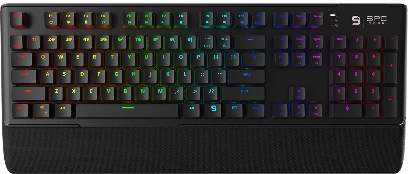 Gaming Keyboard SPC Gear GK550 Omnis Kailh Blue RGB ...