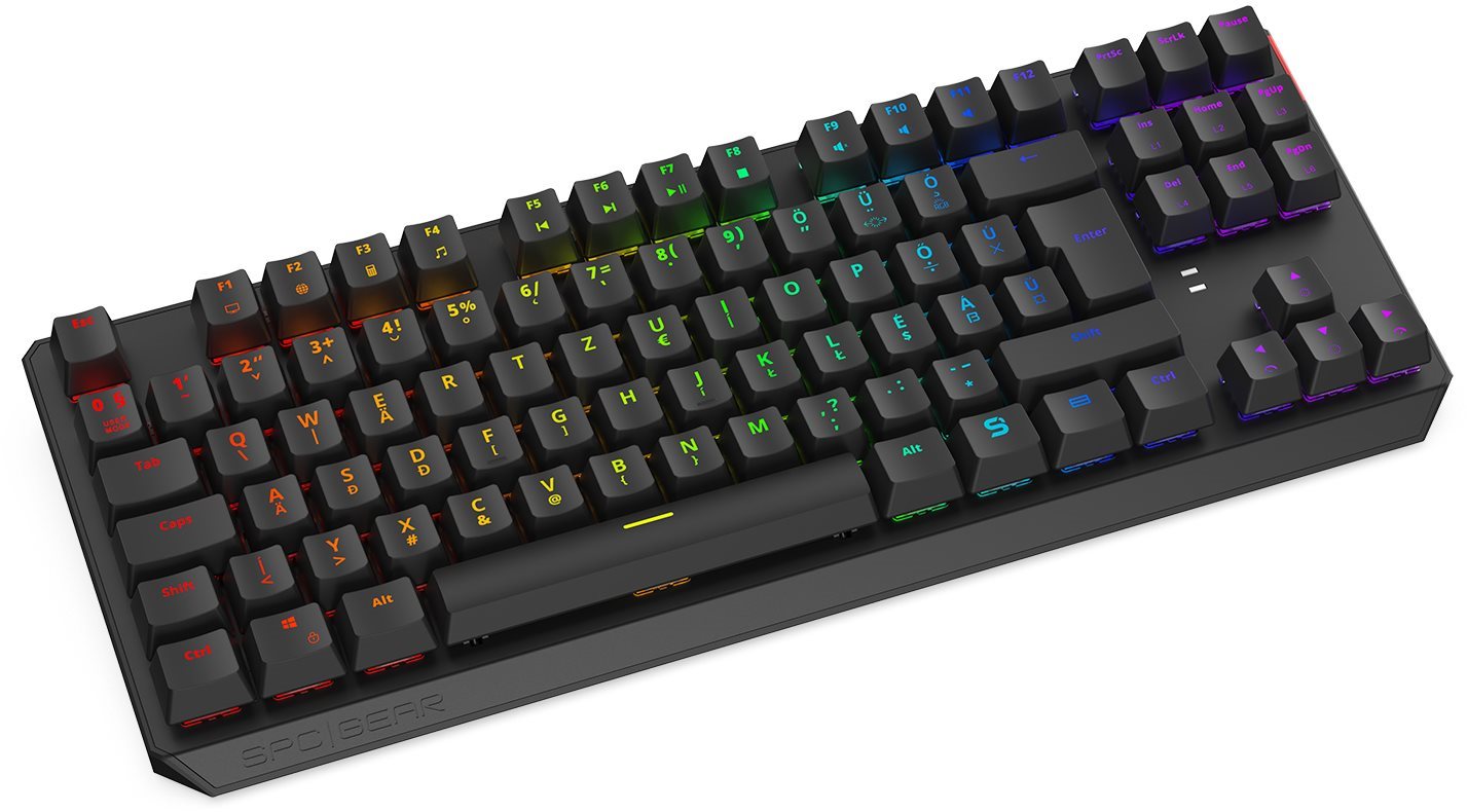 Gaming Keyboard SPC Gear GK630K Tournament HU Kailh Red RGB Lateral view
