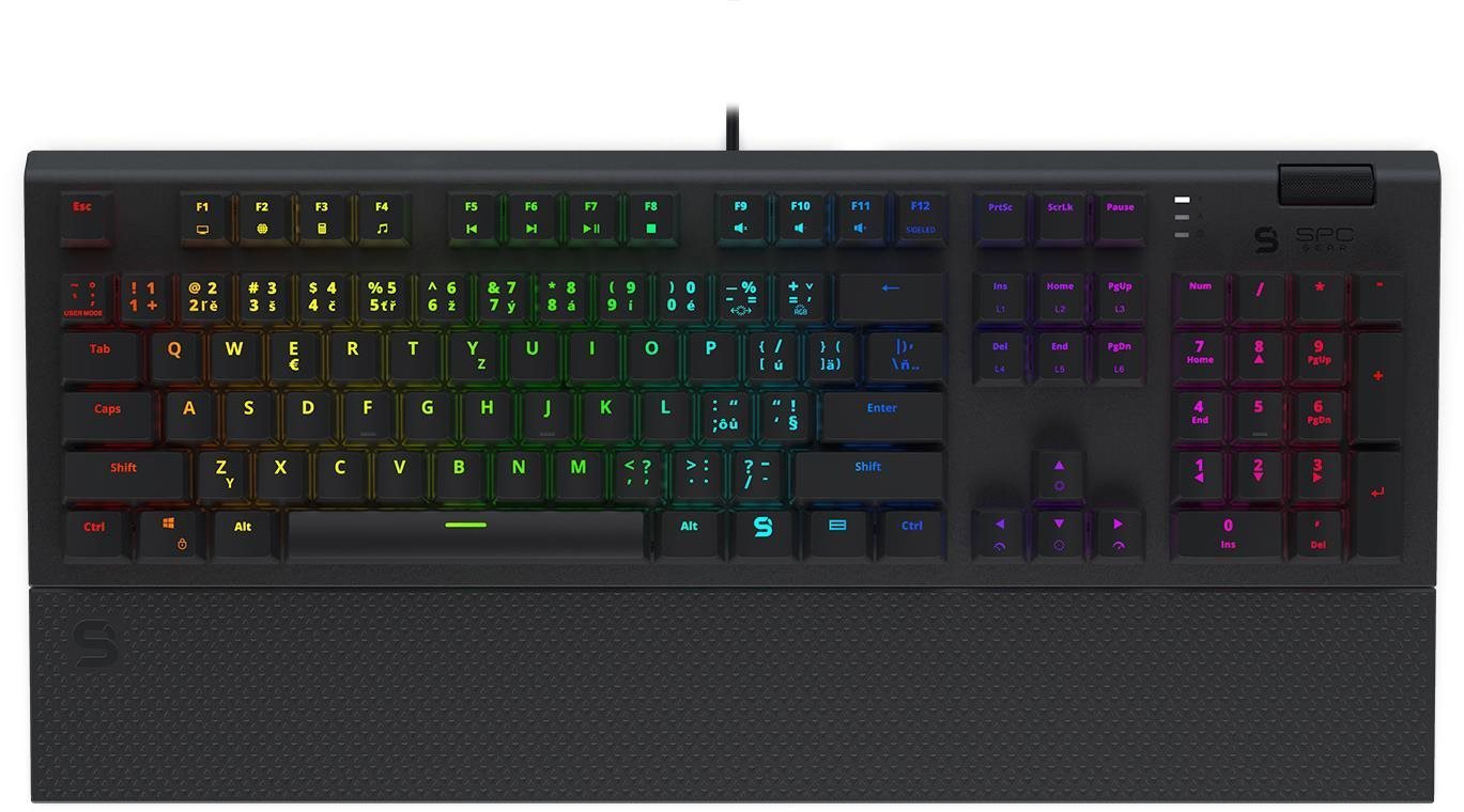 Gaming Keyboard SPC Gear GK650K Omnis Kailh Brown - CZ Screen