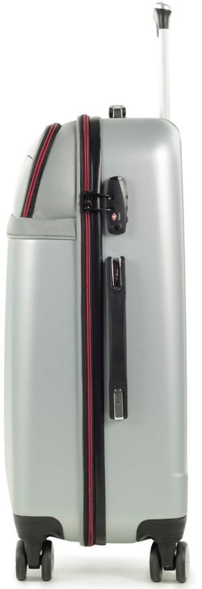 TSA záras bőrönd Rock TR-0166/3-L ABS/PES - fekete Oldalnézet