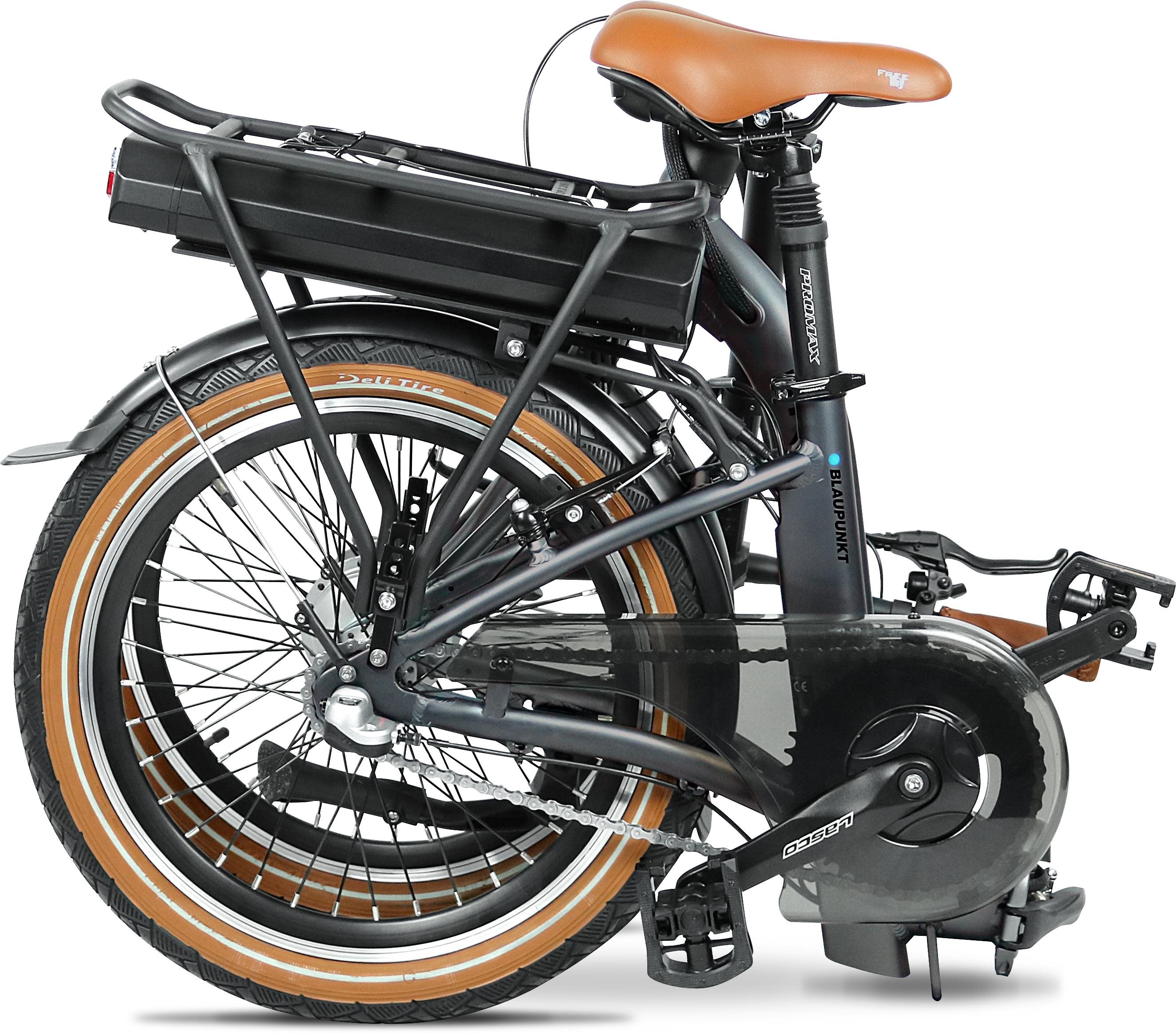 Elektrobicykel Blaupunkt Franzi 20'' stylish low-step-in E-Folding bike titanium matt ...
