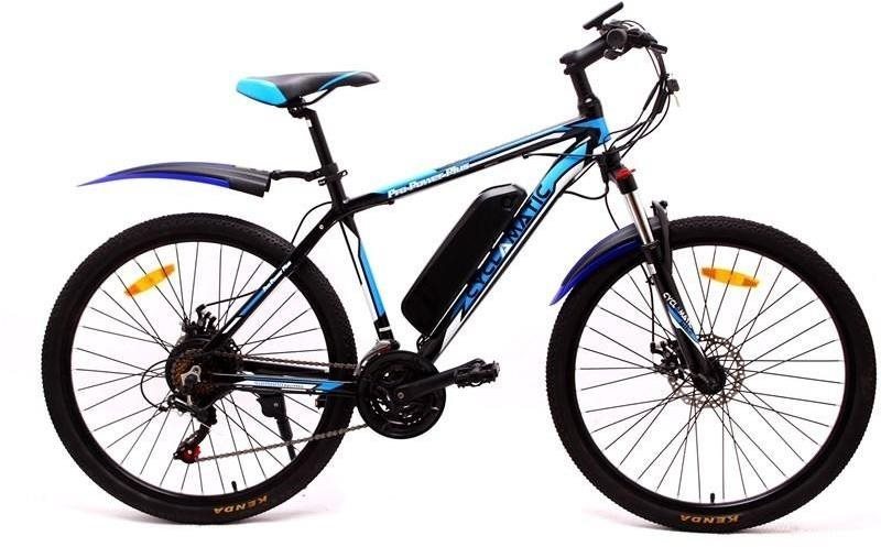 Elektromos kerékpár Cyclamatic CX 3 fekete/kék Oldalnézet