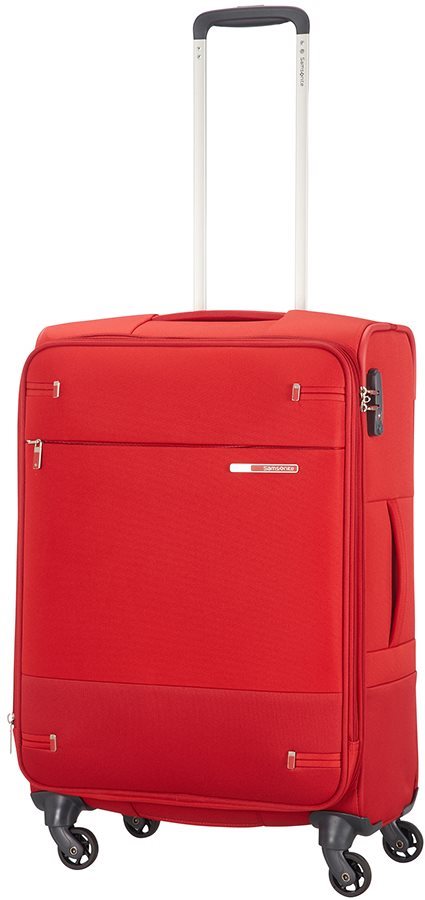TSA záras bőrönd Samsonite BASE BOOST SPINNER 66/24 EXP RED Képernyő