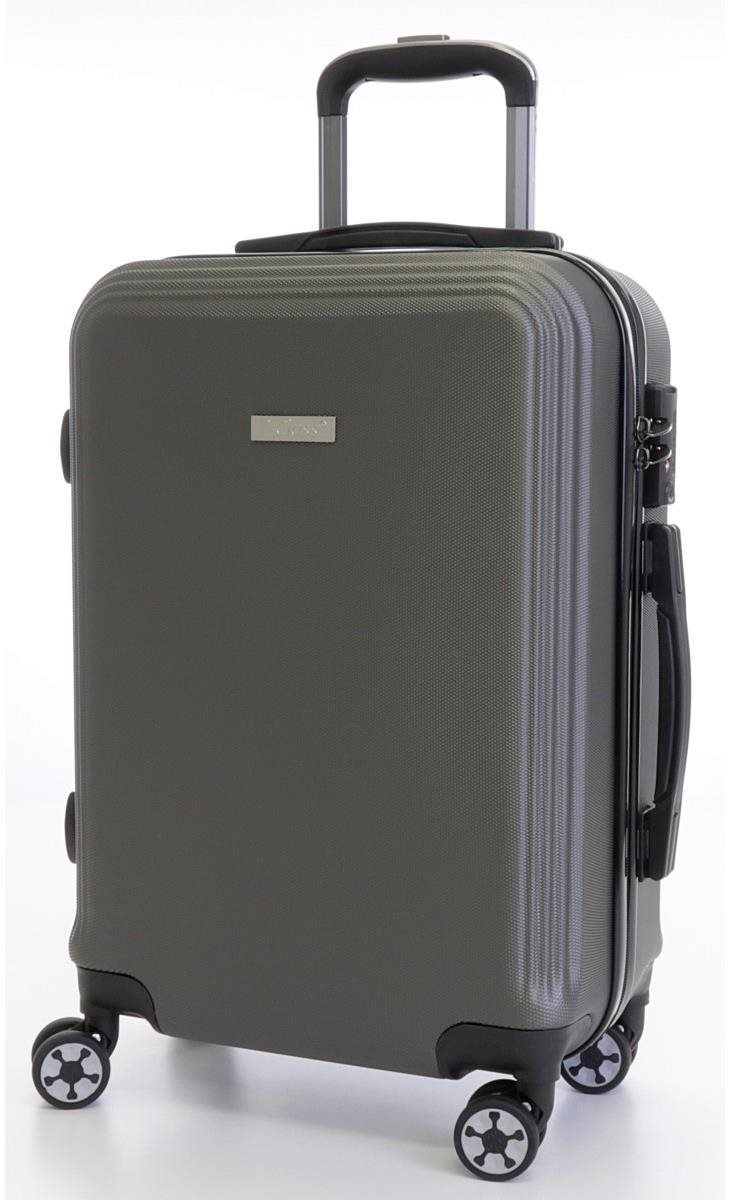 Cestovný kufor T-class 1361, veľ. M, ABS, TSA zámok (sivý), 54 × 39 × 21 cm Screen
