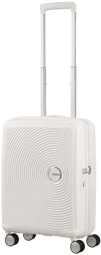 Cestovný kufor American Tourister Soundbox Spinner TSA Pure White Screen