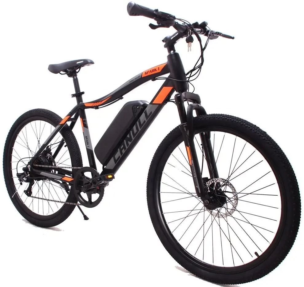 Elektrobicykel CANULL GT-26MTBS čierna/oranžová Lifestyle