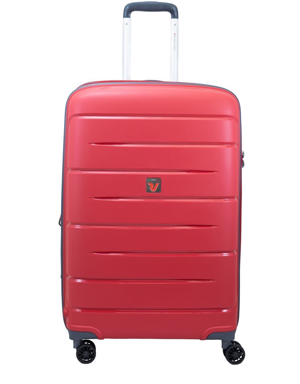 TSA záras bőrönd Roncato Flight DLX 71 EXP, piros Képernyő