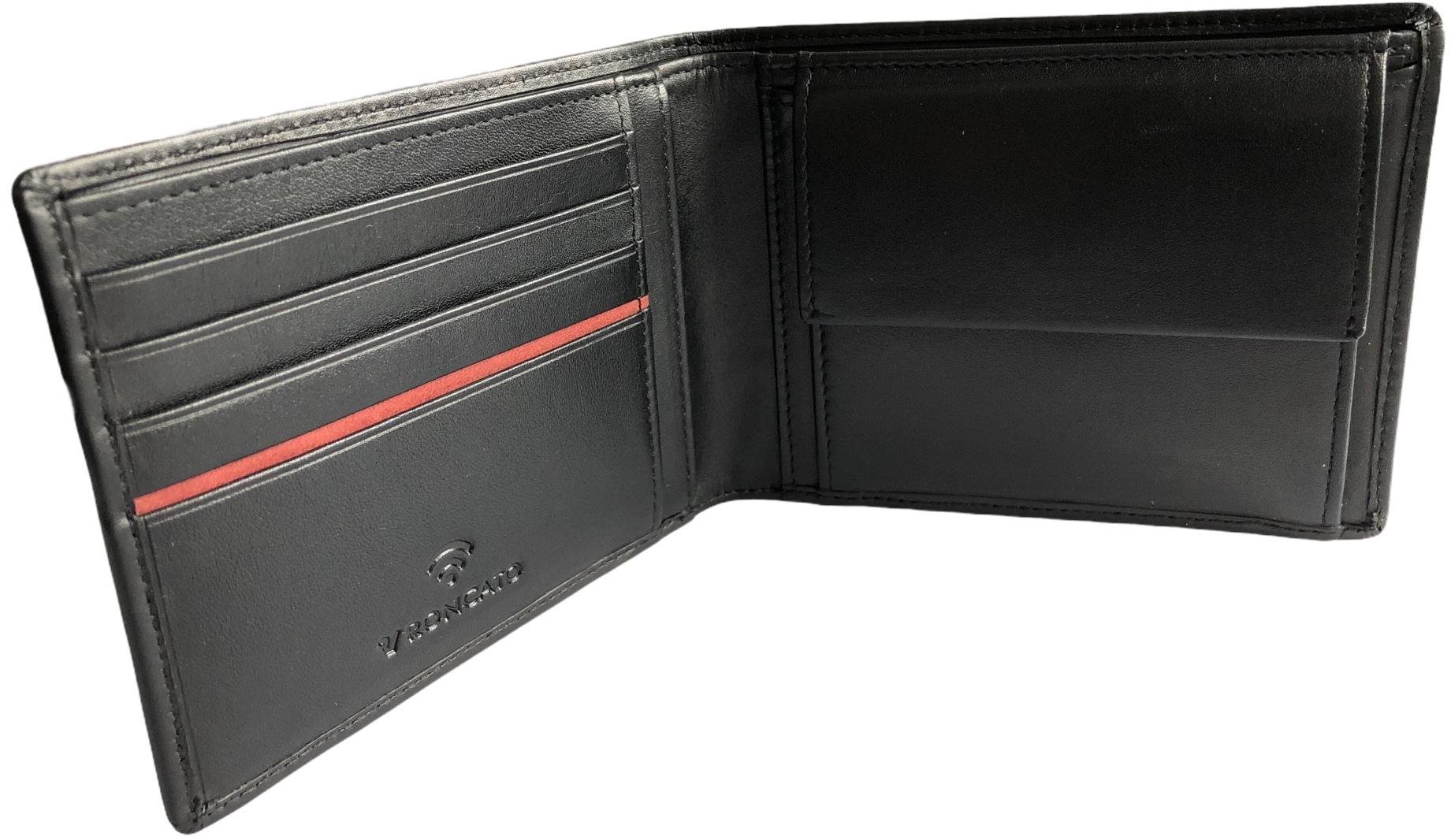 Peňaženka Roncato AVANA RFID, horizontálna s vreckom na mince, čierna Lifestyle