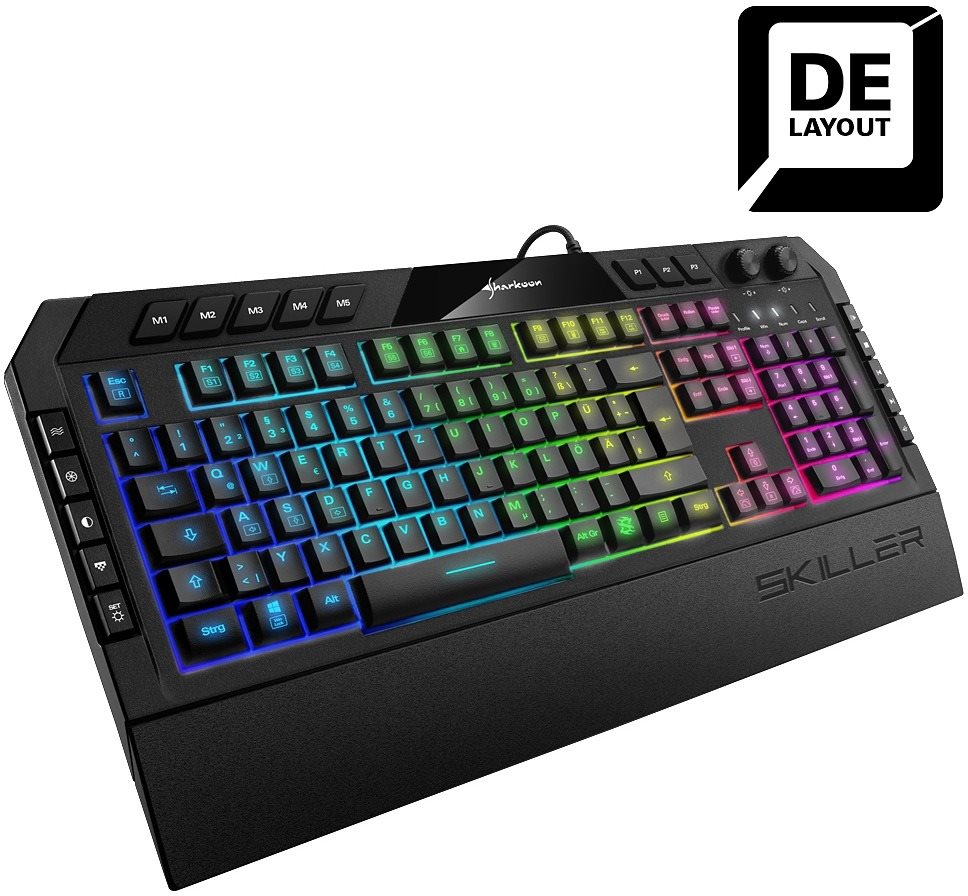 Gaming-Tastatur Sharkon Skiller SGK5 RGB ...
