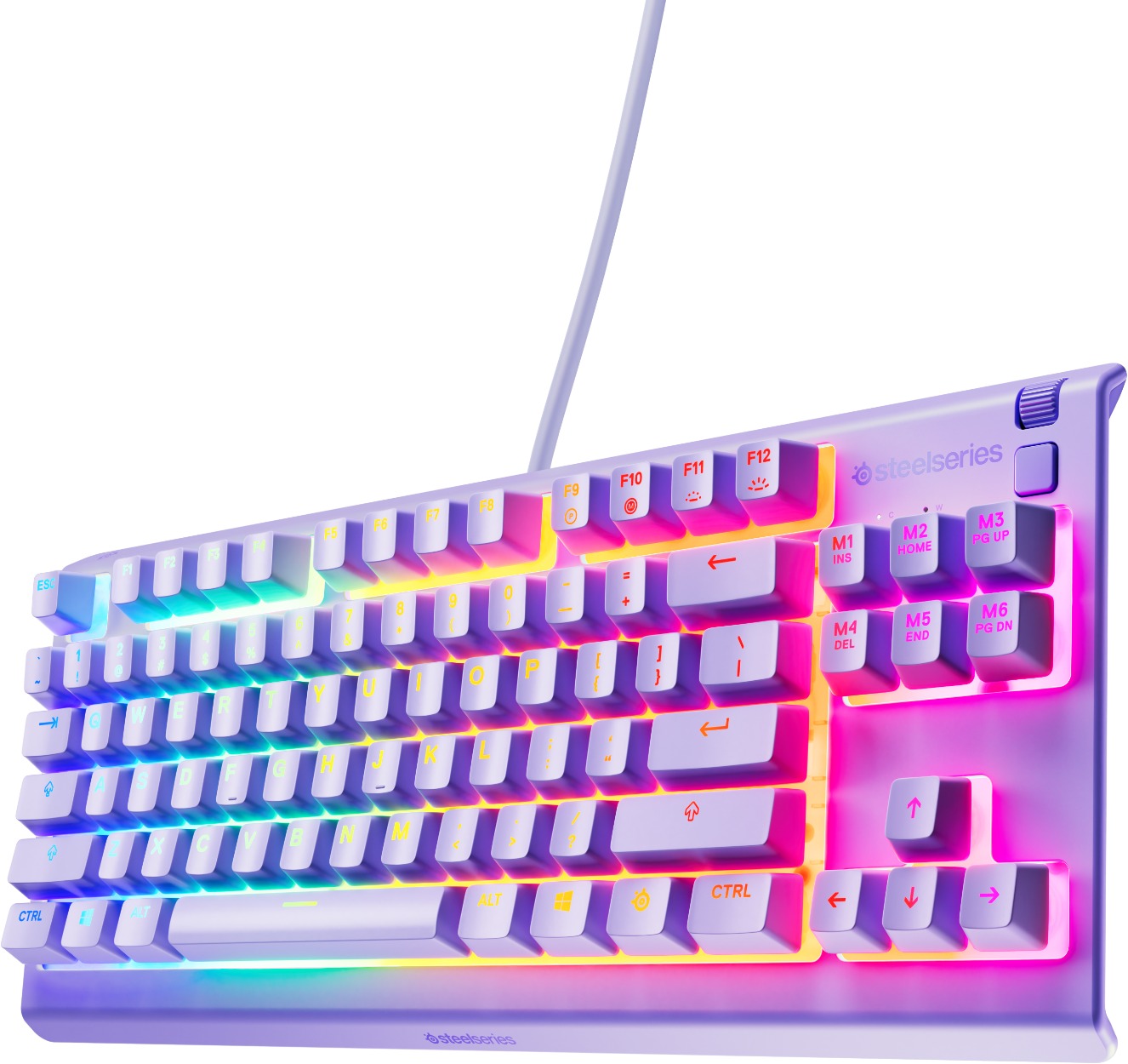 Gaming Keyboard SteelSeries Apex 3 TKL Lavender - UK ...