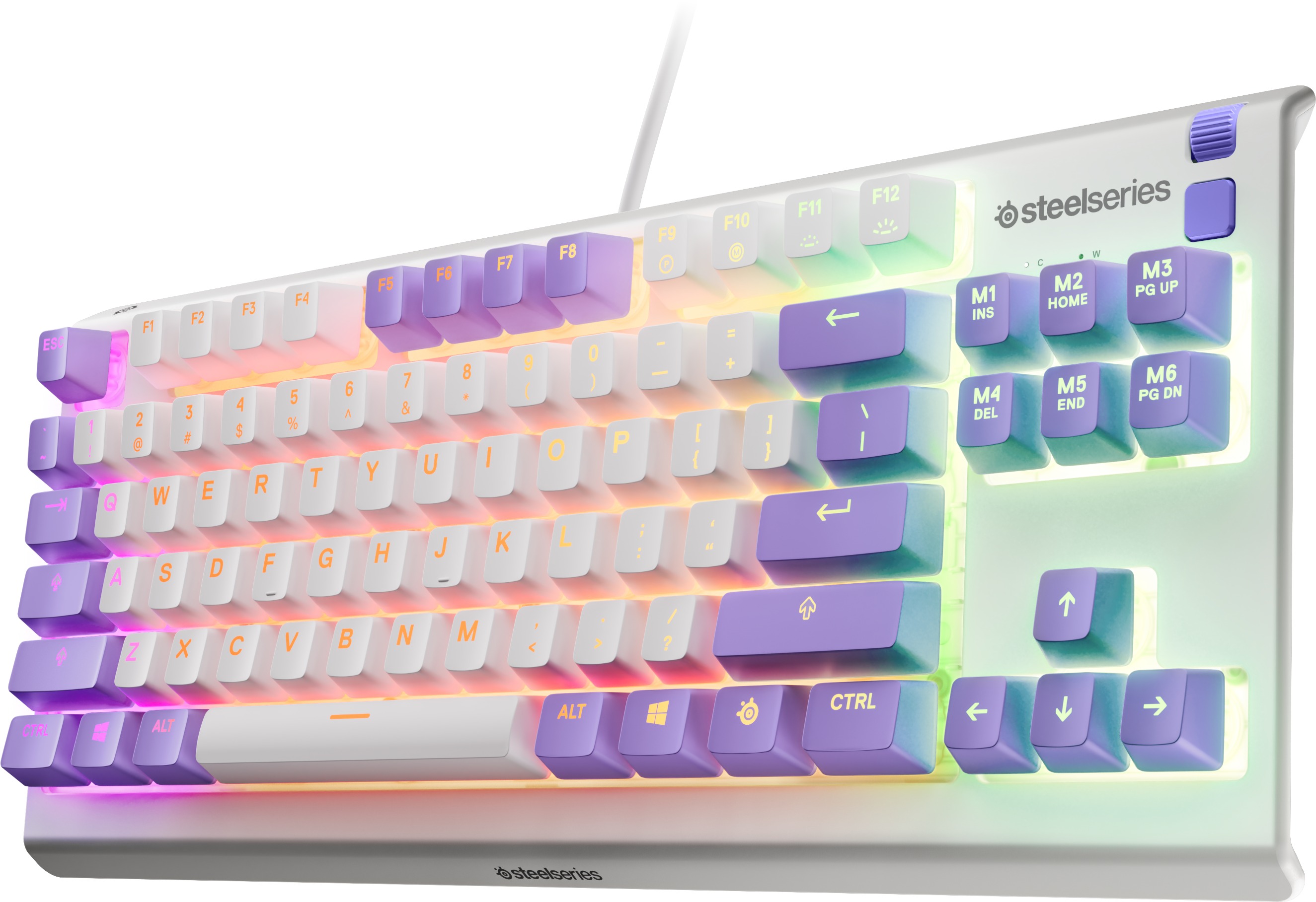 Gaming Keyboard SteelSeries Apex 3 TKL Amethyst US ...