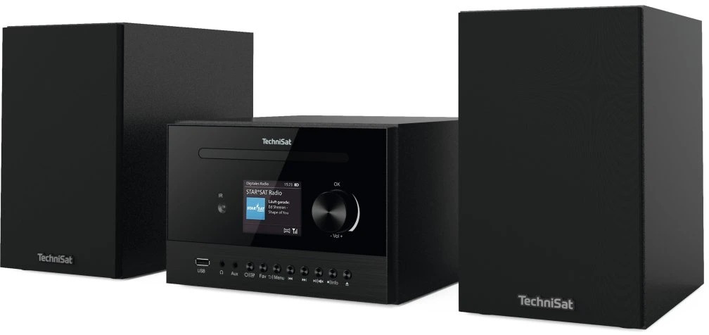 Radio TechniSat Stereo Hi-Fi set FM/DAB+/BT and internet radio Classic 800 IR, black ...