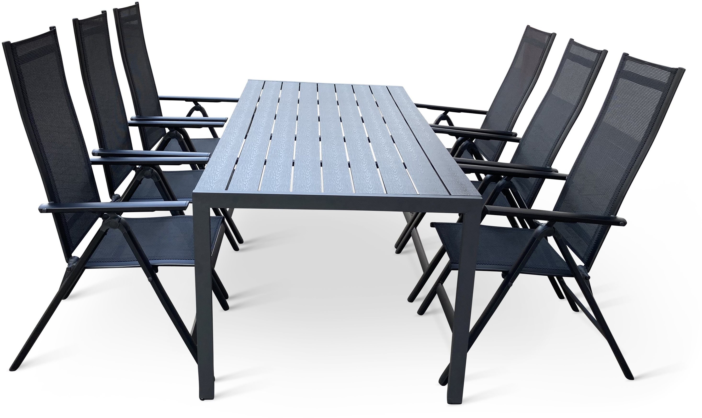 Kerti bútor VIKING XL/RAUL Kerti bútor szett, 1 asztal + 6 szék ...