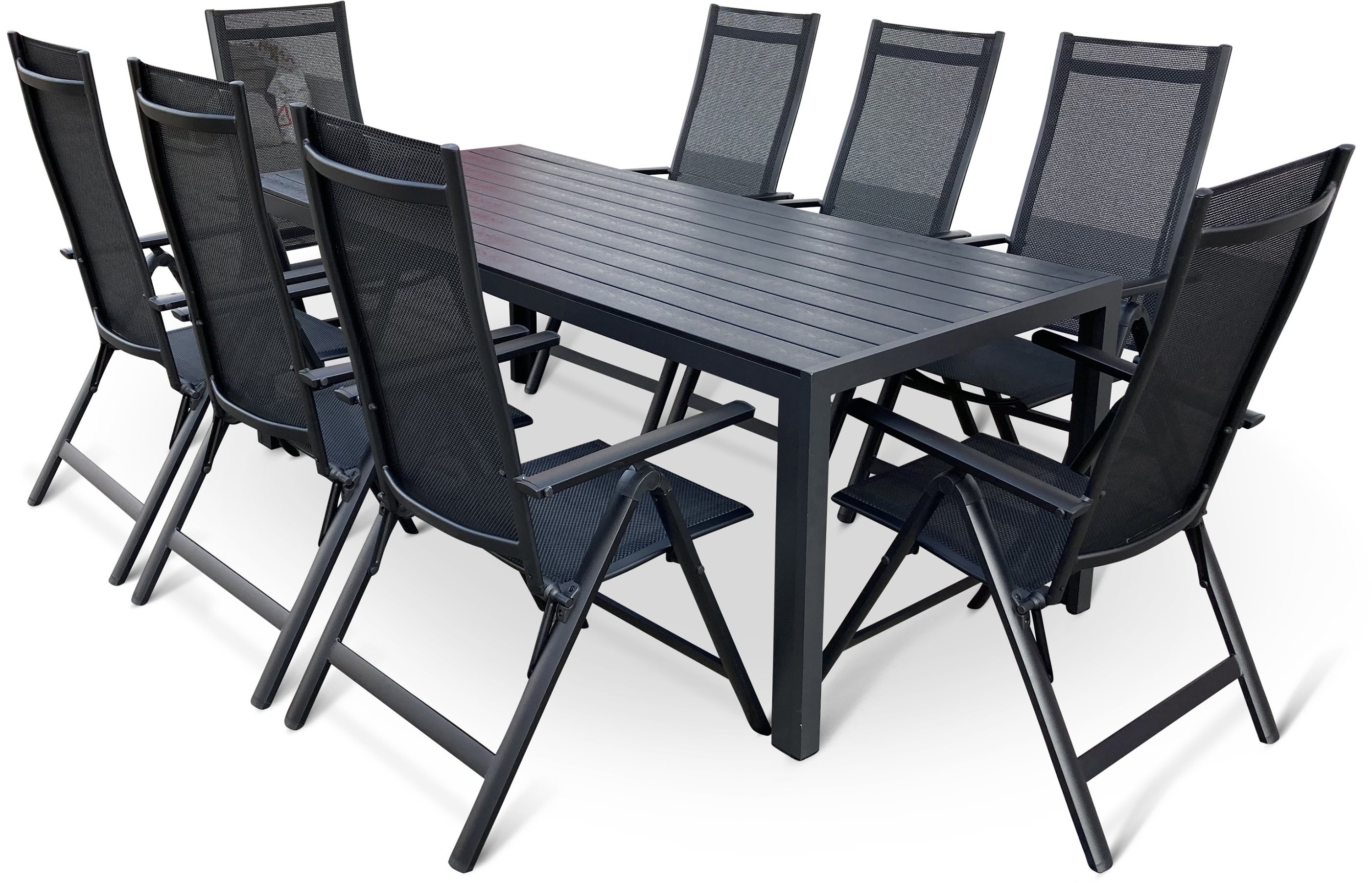 Kerti bútor VIKING XL/RAUL kerti bútor szett, 1 asztal + 8 fotel ...