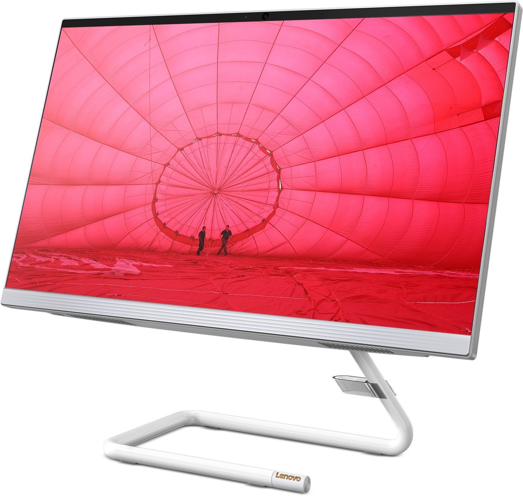 All In One PC Lenovo IdeaCentre 3 24IIL5 Foggy White Lateral view
