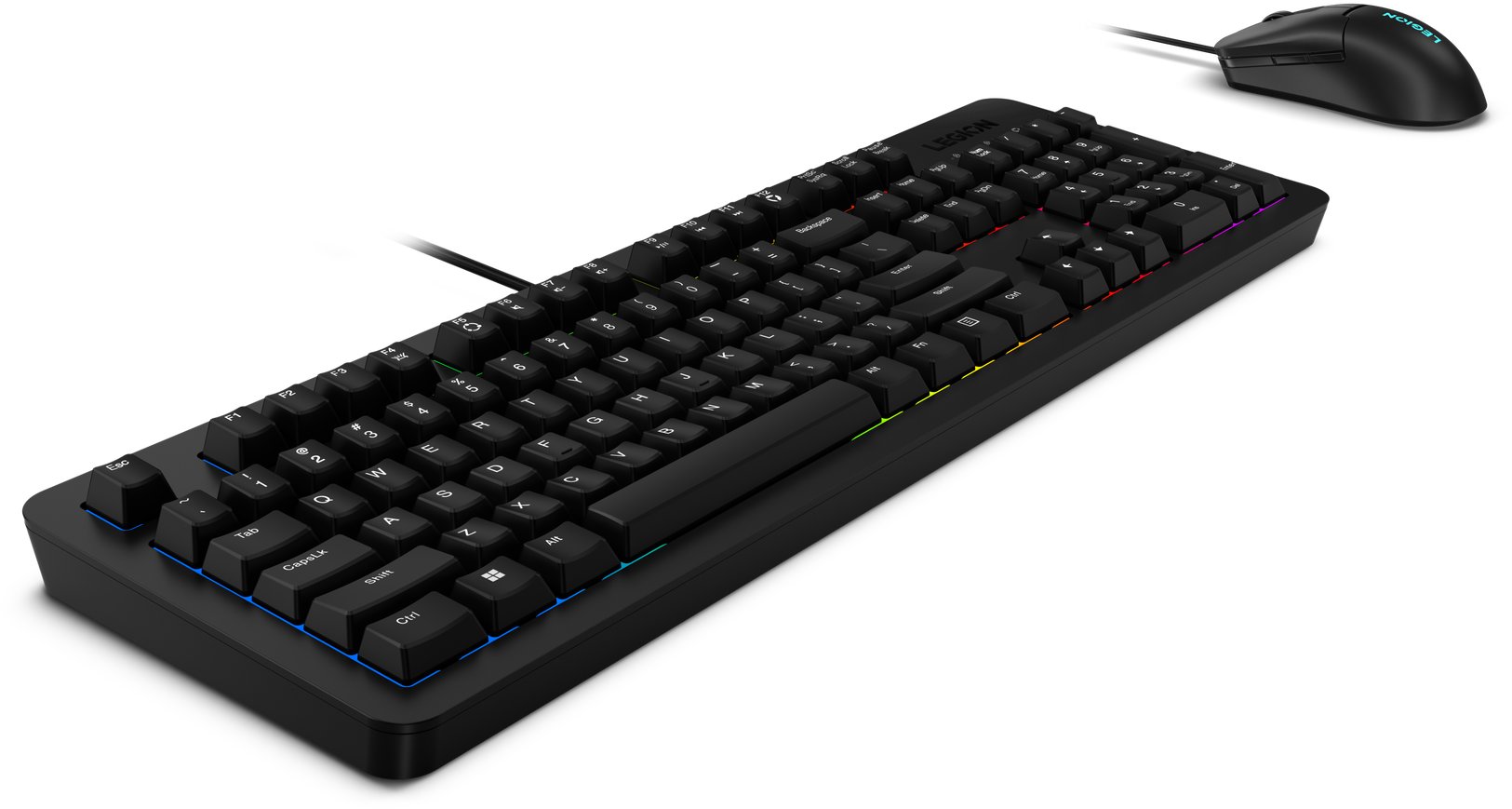 Keyboard and Mouse Set Lenovo Legion KM310 RGB Gaming Combo - US ...