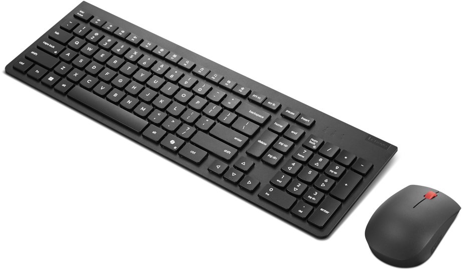Keyboard and Mouse Set Lenovo Essential Wireless Combo Keyboard & Mouse Gen2 Black - CZ/SK ...