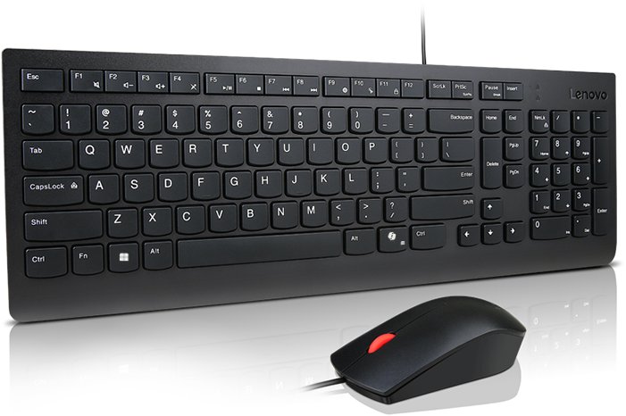 Keyboard and Mouse Set Lenovo Essential Wired Combo Keyboard and Mouse (CZ) ...