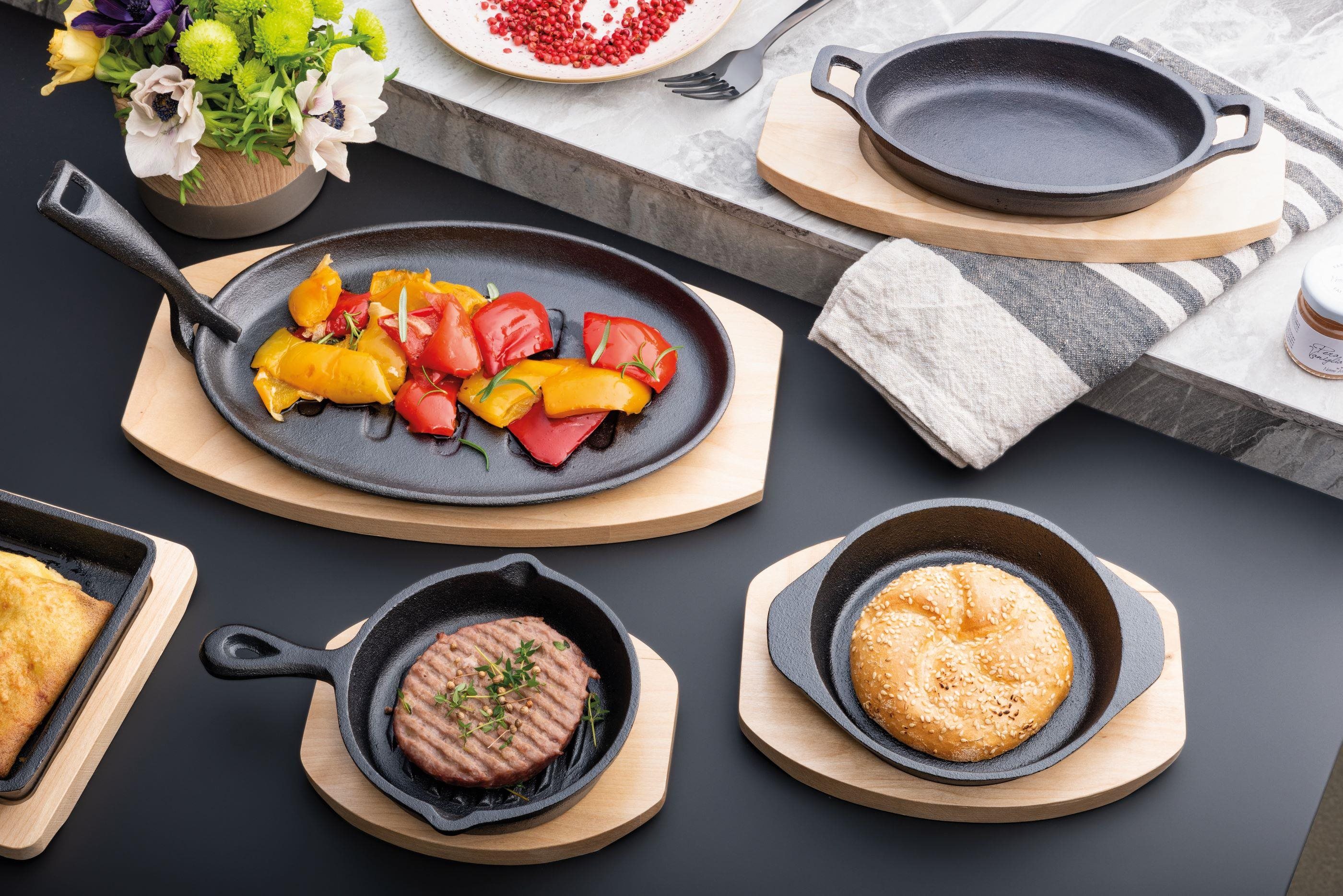 Pan Tognana Baking/serving pan cast iron 14 cm FUSION TASTE ...