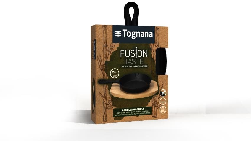 Pan Tognana Baking/serving pan cast iron 15 cm with handle FUSION TASTE ...