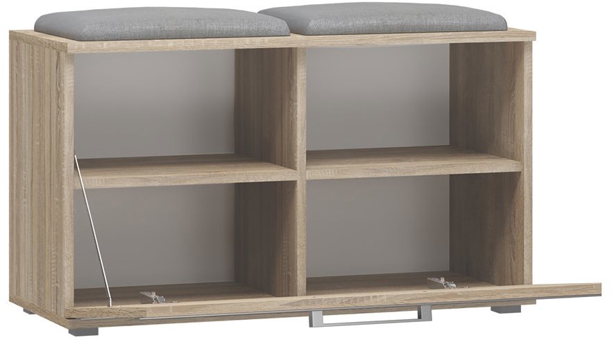 Shoe Rack TOPESHOP Opal oak sonoma shoe rack ...