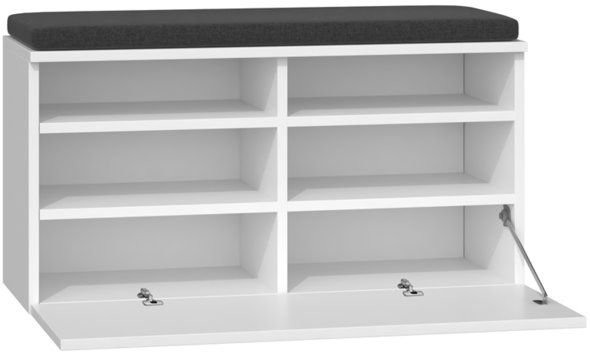 Shoe Rack TOPESHOP Shoe rack Riva white ...