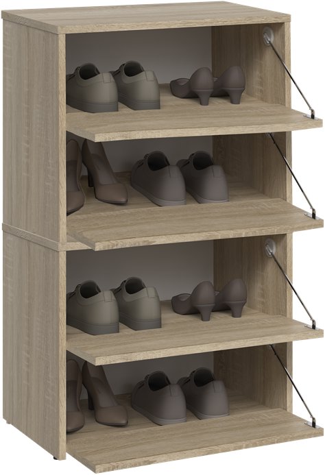 Shoe Rack TOPESHOP Shoe rack MODO X2 Sonoma ...