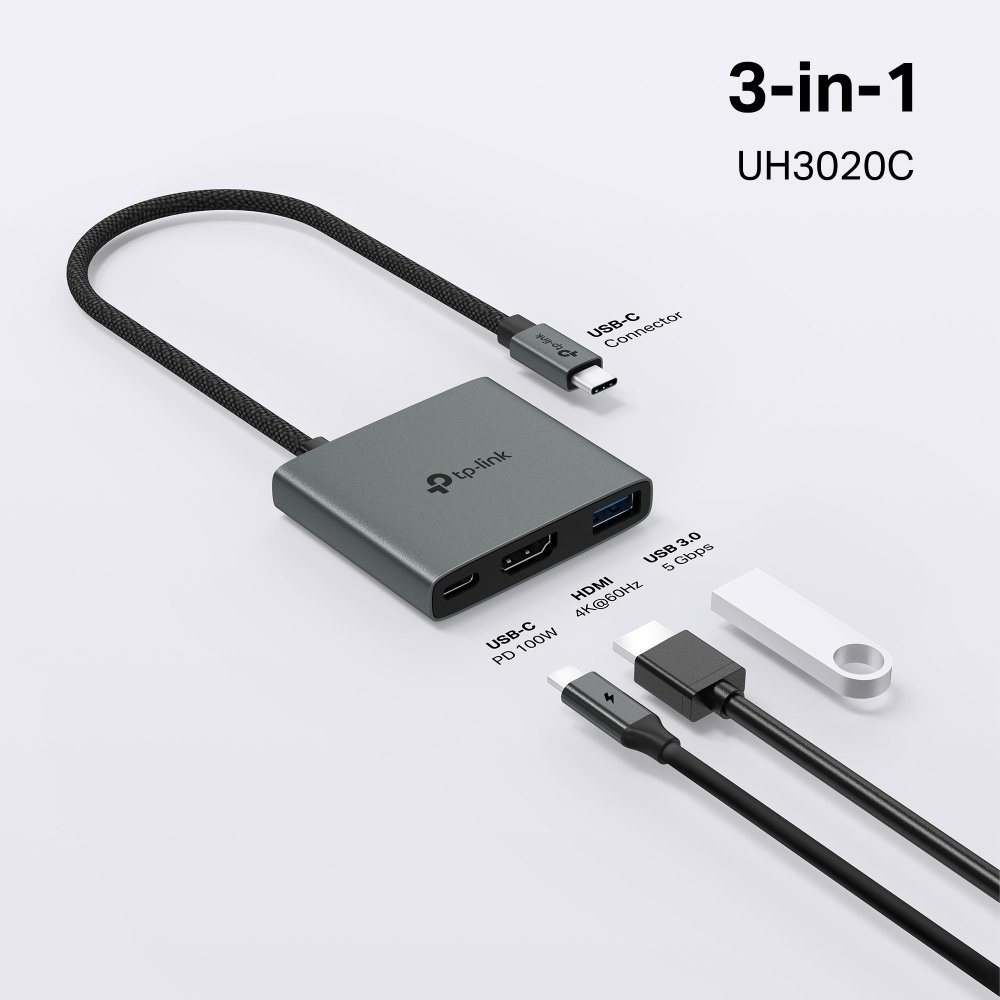 USB Hub TP-Link UH3020C, USB-C 3port hub ...