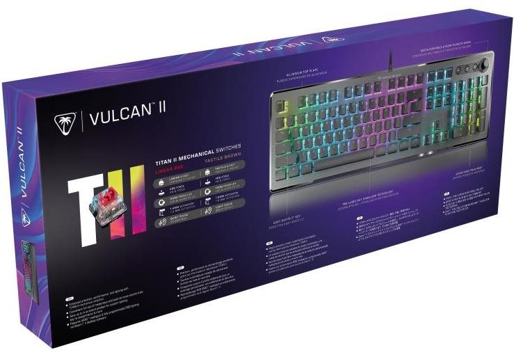Gaming Keyboard Turtle Beach Vulcan II TKL, Linear Red Sw. US, black ...