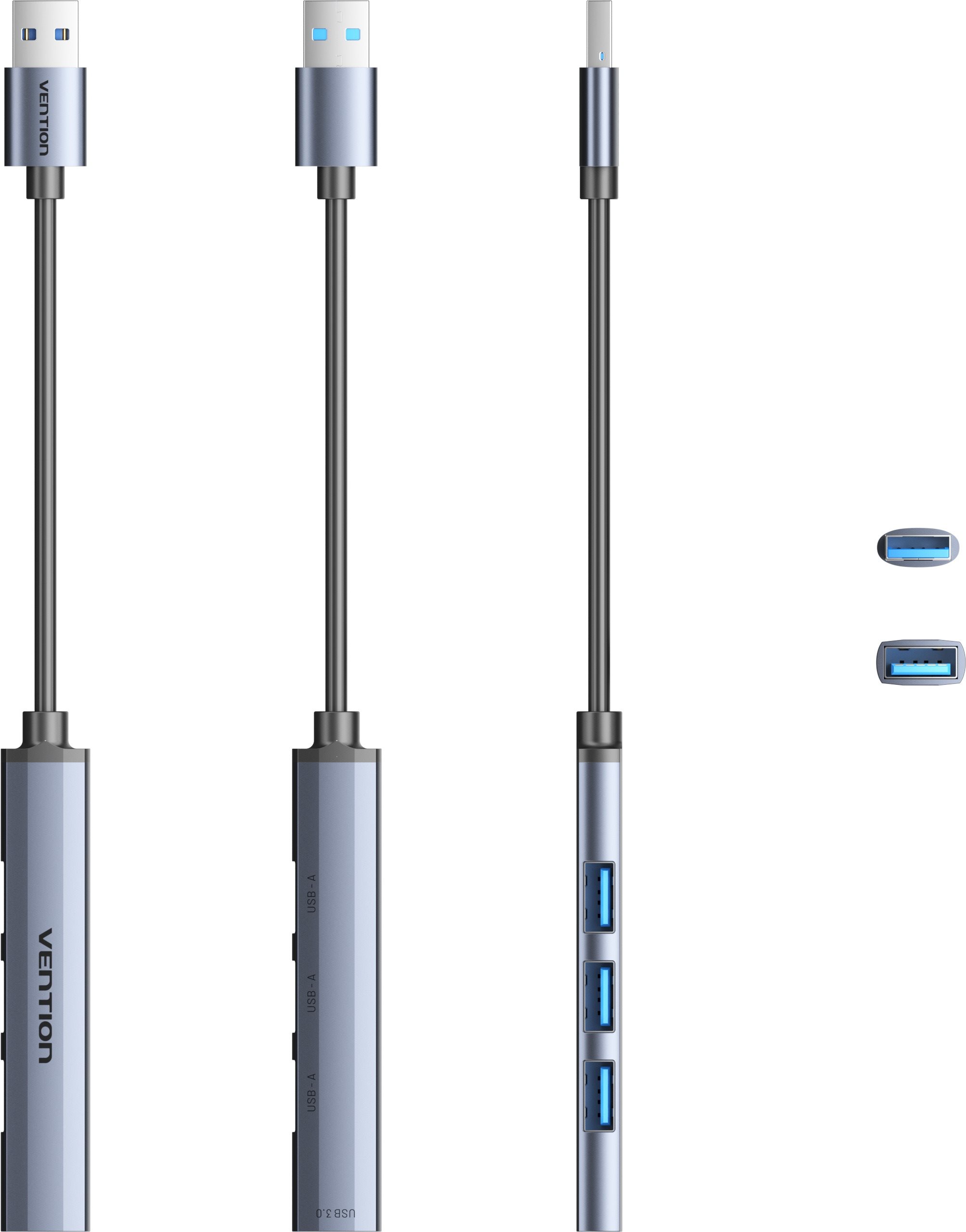 USB Hub Vention SuperMini USB 3.0 HUB 0.15m Gray ...