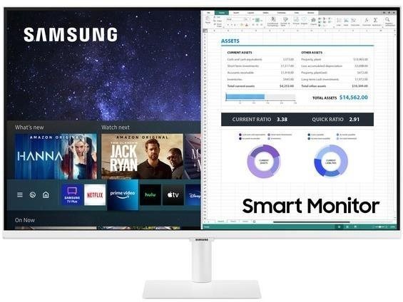 LCD Monitor 32“ Samsung Smart Monitor M5 White Screen