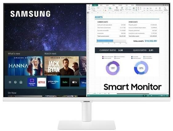 LCD Monitor 27“ Samsung Smart Monitor M5 White Screen