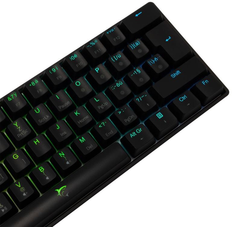 Gaming Keyboard White Shark SHINOBI 2, red SW, black - CZ/SK ...