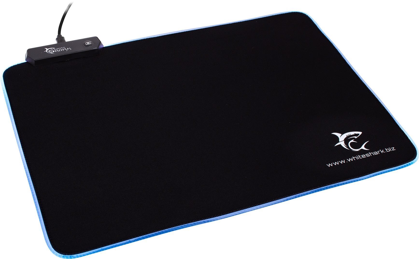 Mouse Pad White Shark LUMINOUS-350X250 Lateral view