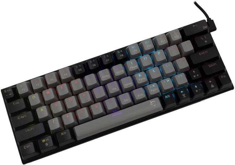 Gaming-Tastatur White Shark WAKIZASHI US grau-schwarz ...