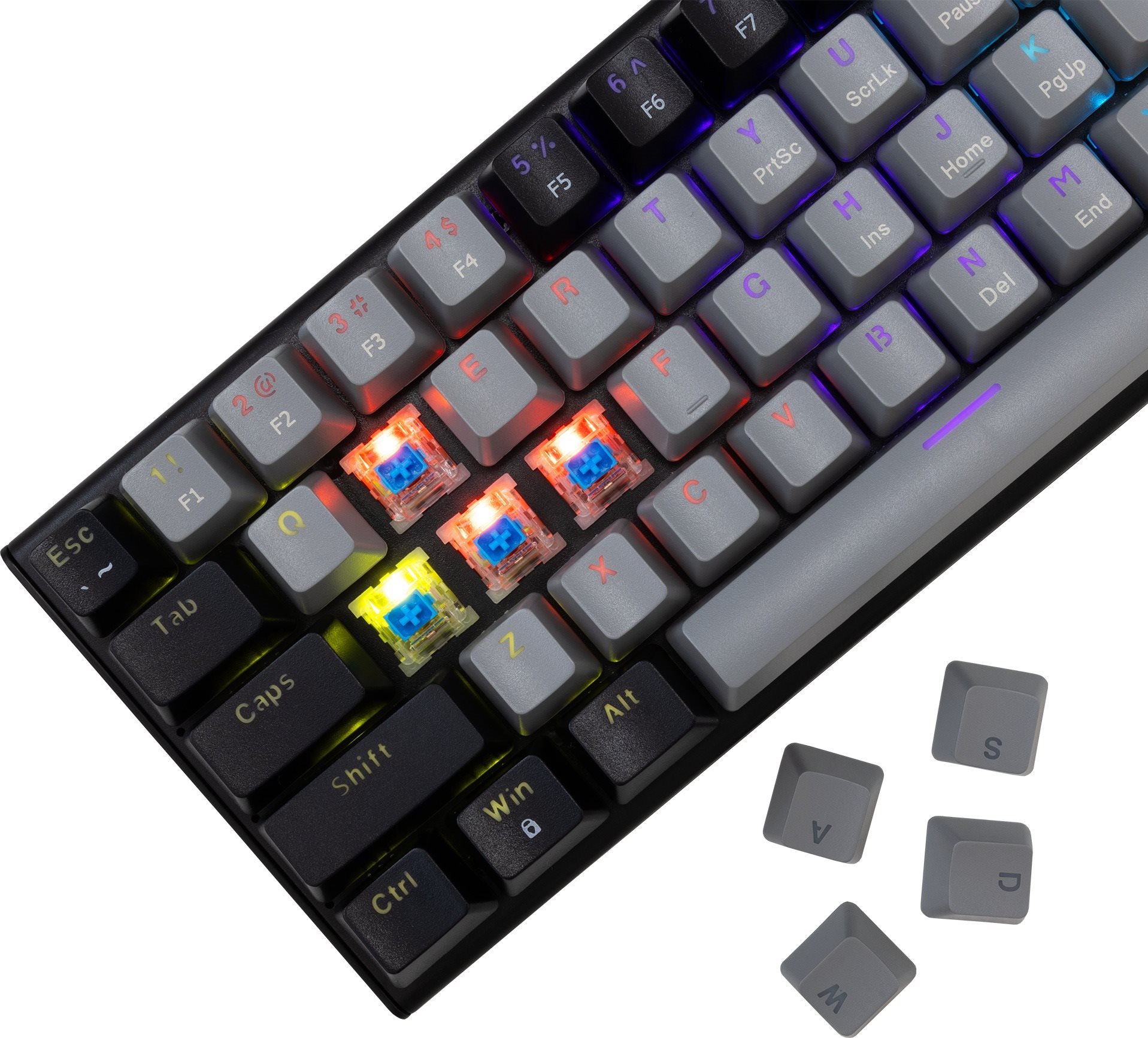 Gaming Keyboard White Shark WAKIZASHI 2 grey-black - US ...