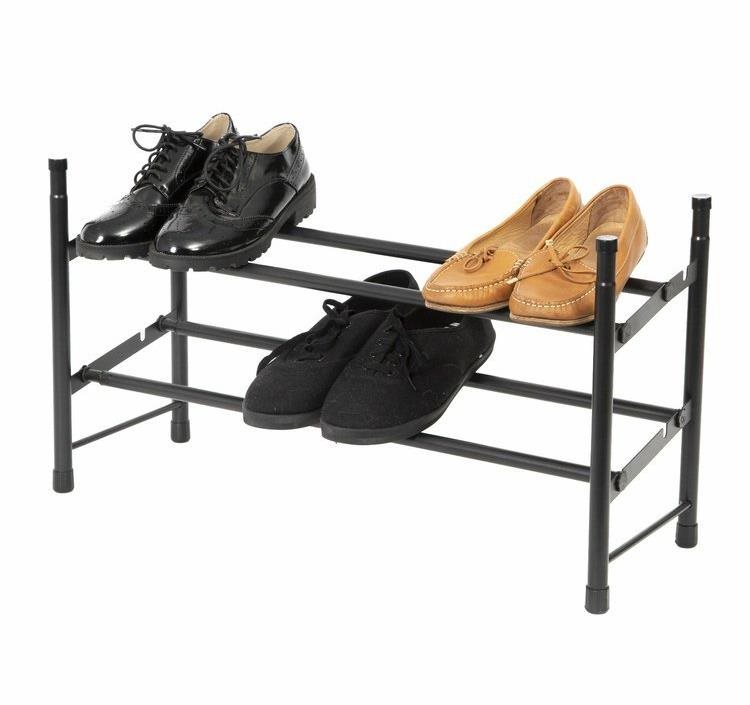 Shoe Rack Compactor Stilito Double-deck shoe rack, 6-12 pairs of shoes, expandable 62-117 × 23 × 35 cm ...