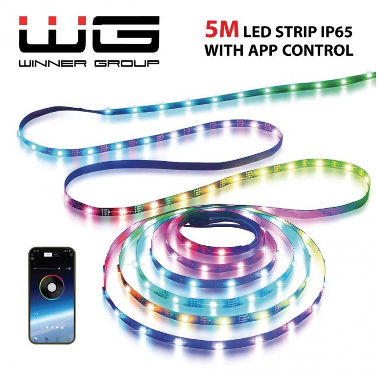 LED strip WG LED strip WG2, 5 meters, with application, IP 65 .