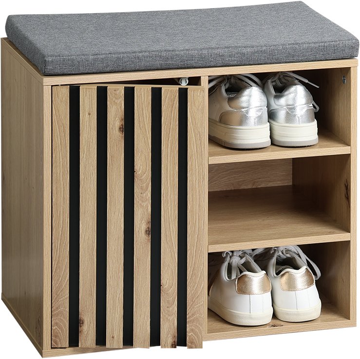 Shoe Rack KESPER Modern shoe rack with seat 51,5 × 29,5 × 48 cm ...