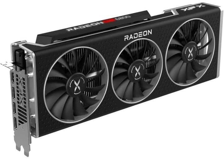 Grafikkarte XFX Speedster MERC 319 AMD Radeon RX 6800 Black Seitlicher Anblick