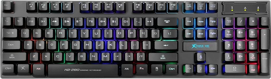 Gaming Keyboard XTRIKE KB-280 EN Wired Keyboard Screen