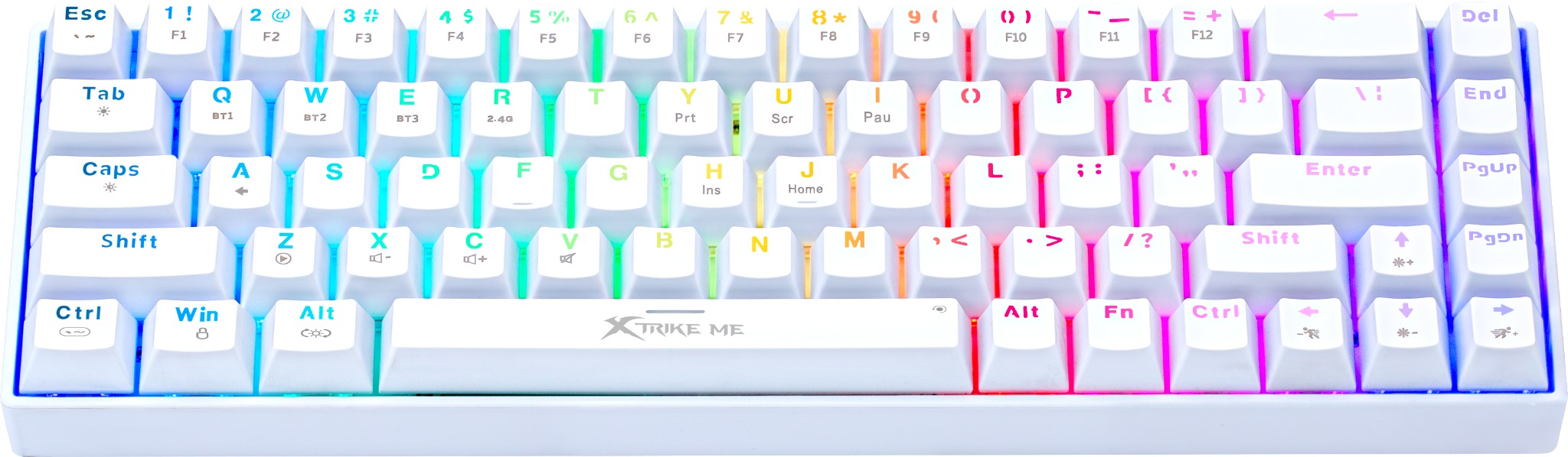 Gaming Keyboard XTRIKE ME GK-995W WH Wireless Mechanical Keyboard - EN ...